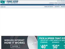 Tablet Screenshot of firststepwireless.com